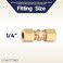 LTWFITTING 14Inch OD Compression UnionBrass Compression FittingPack of 10