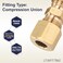 LTWFITTING 14Inch OD Compression UnionBrass Compression FittingPack of 10
