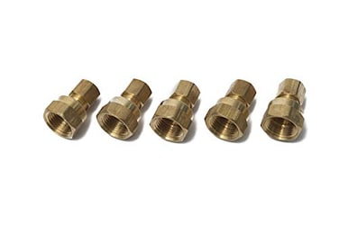 LTWFITTING Brass 14Inch OD x 38Inch Female NPT Compression Connector FittingPack of 5