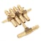 LTWFITTING Brass Barb Tee Fitting 14Inch x 14Inch x 18Inch ID Hose for Water Fuel Boat Pack of 5