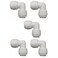 Malida 38 x38 Tube Push Union Elbow Quick Connect for RO Water Filter Fitting Pack of 5
