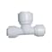 Malida MALIDA ST003D Union Tee Connector 14 to 38 to 14 TubingHosePipe Use Quick Connect Plastic Fitting for Reverse Osmosis SystemPack of 10