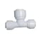 Malida MALIDA ST003D Union Tee Connector 14 to 38 to 14 TubingHosePipe Use Quick Connect Plastic Fitting for Reverse Osmosis SystemPack of 10