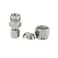 Yoebor Metalwork 304 Stainless Steel Reducing Compression Tube Fitting Reducer Union 12 OD x 38 OD 2 Pcs