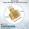 Midanya NPT 14 Male Thread to 12 Female Thread Pipe Fitting Coupling Converter Adapter Straight Nipple Solid Brass 2 Pack
