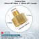 Midanya NPT 14 Male Thread to 12 Female Thread Pipe Fitting Coupling Converter Adapter Straight Nipple Solid Brass 2 Pack
