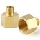 Midanya NPT 14 Male Thread to 12 Female Thread Pipe Fitting Coupling Converter Adapter Straight Nipple Solid Brass 2 Pack