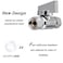 Minimprover 2 Pack Chrome Brass 38 Comp FIP x 38 Inch Compression MIP Quarter Turn Water Straight Angle Stop Add on Valve
