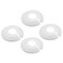 Moicstiy 4 Pcs Wall Flange Pipe Cover 50mm78mm PP Plastic Escutcheon Water Pipe Drain Line Cover for Water Tube Wall Collars Decoration White