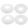 Moicstiy 4 Pcs Wall Flange Pipe Cover 50mm78mm PP Plastic Escutcheon Water Pipe Drain Line Cover for Water Tube Wall Collars Decoration White