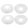 Moicstiy 4 Pcs Wall Flange Pipe Cover 50mm78mm PP Plastic Escutcheon Water Pipe Drain Line Cover for Water Tube Wall Collars Decoration White