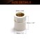 MroMax 32mm ID Slip x 34 PT Female Brass Thread PVC Pipe Fitting Adapter Fix Hold Corresponding Pipes White 2Pcs