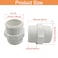 Murtenze Pipe Fitting G112 Male Thread Hex Nipple Versatile Hose Connector for Water Tanks PVC Plastic White Finish Pack of 2