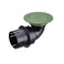 NDS 430 PopUp Drainage Emitter with Elbow and Adapter for 3 in 4 in Drain Pipes works with drainage systems including catch basins Green Plastic