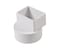 NDS 9P04 PVC Offset Downspout Adapter Connects 2X3Inch Downspout to 4Inch Sewer and Drain Pipe White