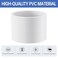 Oblectatio 4 PVC Coupling Adapter Fittings Socket x Socket Schedule 40 Heavy Duty PVC Slip Connectors for DIY Projects Garden Supports and Irrigation Systems