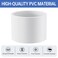 Oblectatio 4 PVC Coupling Adapter Fittings Socket x Socket Schedule 40 Heavy Duty PVC Slip Connectors for DIY Projects Garden Supports and Irrigation Systems