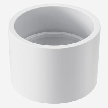 Oblectatio 4 PVC Coupling Adapter Fittings Socket x Socket Schedule 40 Heavy Duty PVC Slip Connectors for DIY Projects Garden Supports and Irrigation Systems