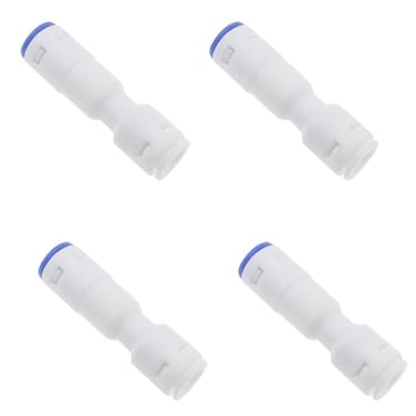 OZXNO 4 Pcs Ro Quick Connect Fittings Plastic 14 Push to Connect One Way Check Valve for Reverse Osmosis Water Filter