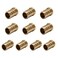 EFIELD Pack of 10 Pex 12inch Plug End Cap Pipe Barb Crimp Brass Fitting 12PEX1807092