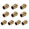 EFIELD Pack of 10 Pex 12inch Plug End Cap Pipe Barb Crimp Brass Fitting 12PEX1807092