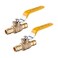 EFIELD Pack of 2 12 Inch Brass Ball Valve for PexA Pipe F1960 Expansion Type only for PexA Pipe Yellow Handle Brass UPC CertifiedVALVE150