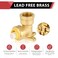 EFIELD Pack of 2 34 Pushfit x 34 Female NPT Dropear Elbows Brass Fitting with 1 Disconnection Tool ClipPF0732PCS
