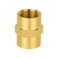 EFIELD Pack of 2 38 x 38 Female NPT Coupling Soild Brass Hex Nipple Brass Pipe FittingsNPT070
