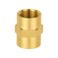 EFIELD Pack of 2 38 x 38 Female NPT Coupling Soild Brass Hex Nipple Brass Pipe FittingsNPT070