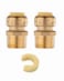 EFIELD Pack of 2 Push fit 12 Inch x 34 Inch Male Adapter Push to Connect Pex Copper CPVC with a Disconnect ToolPF0262PCS