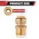 EFIELD Pack of 2 Push fit 12 Inch x 34 Inch Male Adapter Push to Connect Pex Copper CPVC with a Disconnect ToolPF0262PCS