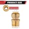 EFIELD Pack of 2 Push fit 12 Inch x 34 Inch Male Adapter Push to Connect Pex Copper CPVC with a Disconnect ToolPF0262PCS