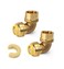 EFIELD Pack of 2 Pushfit 12 x12 FNPT Female Threaded Elbow Fittings Push to Connect Pex CPVC 12 Inch with a Disconnect ClipPF1232PCS