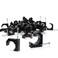 EFIELD Pack of 25 Black Color Half Clamp Fixture JHook with Nail For 1inch PEX TubingPipe Support 1InchPPSU1807111