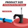 EFIELD Pack of 25 Black Color Half Clamp Fixture JHook with Nail For 1inch PEX TubingPipe Support 1InchPPSU1807111