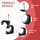 EFIELD Pack of 25 Black Color Half Clamp Fixture JHook with Nail For 1inch PEX TubingPipe Support 1InchPPSU1807111