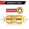 EFIELD Pack of 5 1inch Straight Coupling PushFit Fitting to Connect Pex Copper CPVC 5 PiecesPF0095PCS