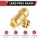EFIELD Pack of 5 1inch Straight Coupling PushFit Fitting to Connect Pex Copper CPVC 5 PiecesPF0095PCS