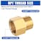EFIELD Pack of 5 Brass Fittings 38 Male Pipe x 12 Female NPT Threaded Pipe ReducerNPT0395PCS