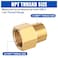 EFIELD Pack of 5 Brass Pipe Fittings 12 Male Pipe x 34 Female NPT Threaded Pipe Reducer Adapter FittingsNPT036