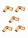 EFIELD Pack of 5 Pex A Full Flow Expansion Brass Fittings 12x 12 Female Sweat Elbow Adapter ASTM F1960PEX19601215PCS