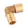 EFIELD Pack of 5 Pex A Full Flow Expansion Brass Fittings 12x 12 Female Sweat Elbow Adapter ASTM F1960PEX19601215PCS