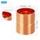 PATIKIL 118 Inch ID Copper Coupling Fittings 2 Pcs Rolled Tube Stop Straight Pipe Fitting Welding Joint for HVAC Air Conditioning Plumbing Refrigeration