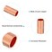 PATIKIL 118 Inch ID Copper Coupling Fittings 2 Pcs Rolled Tube Stop Straight Pipe Fitting Welding Joint for HVAC Air Conditioning Plumbing Refrigeration