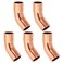 PATIKIL 14 ID 08mm Thick Elbow Copper Fitting 5pcs 999 Pure Copper 45 Degree Pipe Fitting Short Radius Tube Connector with Sweat Solder Connection for HVAC Refrigeration System
