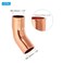 PATIKIL 14 ID 08mm Thick Elbow Copper Fitting 5pcs 999 Pure Copper 45 Degree Pipe Fitting Short Radius Tube Connector with Sweat Solder Connection for HVAC Refrigeration System
