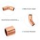 PATIKIL 14 ID 08mm Thick Elbow Copper Fitting 5pcs 999 Pure Copper 45 Degree Pipe Fitting Short Radius Tube Connector with Sweat Solder Connection for HVAC Refrigeration System