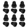PATIKIL 14 Plastic Threaded Plug 12 Pack 71620UNF Male Thread 45 Degree SAE Flare Tube Fitting Valve Stop Plugs for Air Conditioner Pipe Gas Line Hydraulic Black