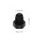 PATIKIL 14 Plastic Threaded Plug 12 Pack 71620UNF Male Thread 45 Degree SAE Flare Tube Fitting Valve Stop Plugs for Air Conditioner Pipe Gas Line Hydraulic Black