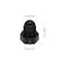 PATIKIL 14 Plastic Threaded Plug 12 Pack 71620UNF Male Thread 45 Degree SAE Flare Tube Fitting Valve Stop Plugs for Air Conditioner Pipe Gas Line Hydraulic Black